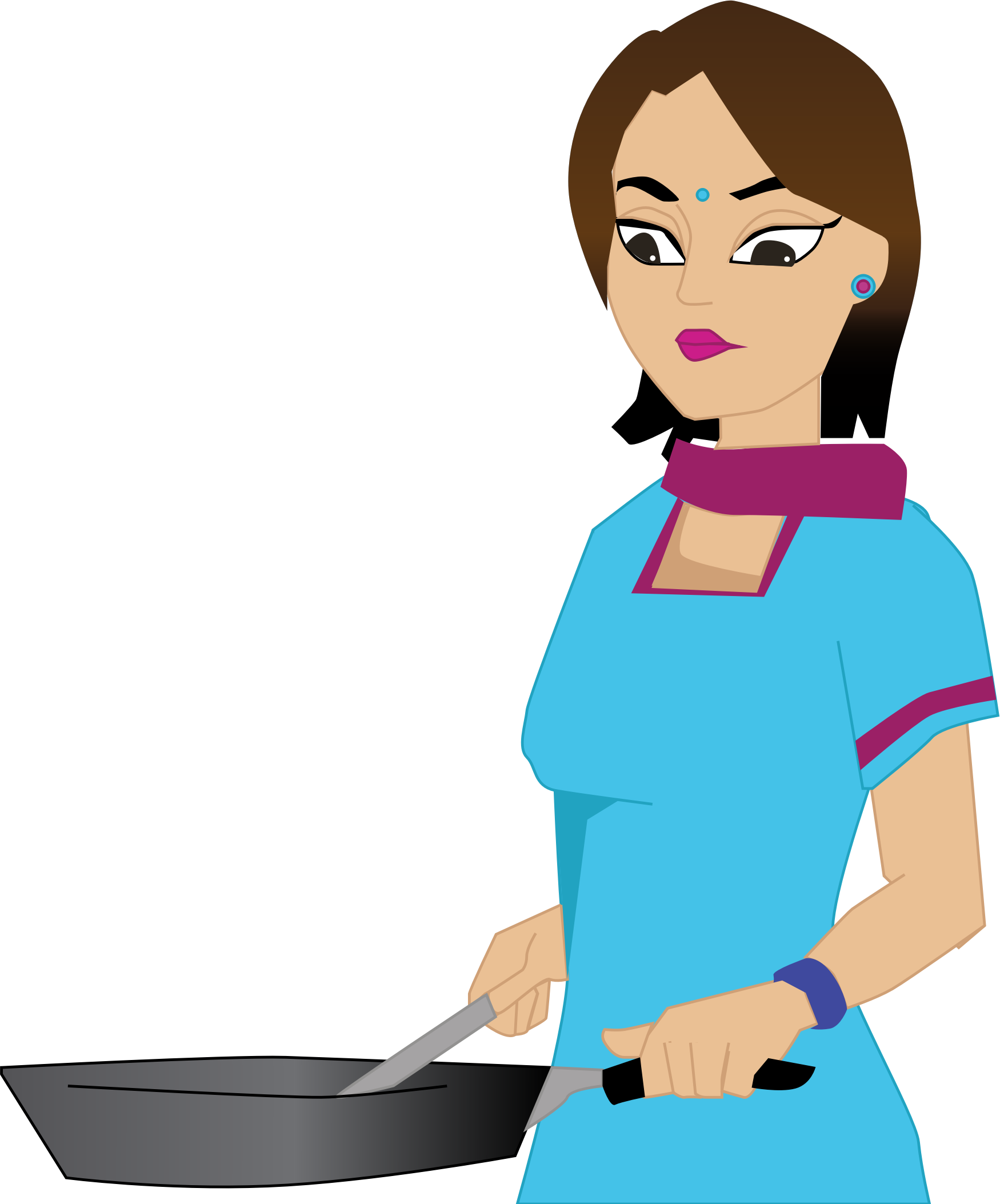 Animated Chef Preparing Meal PNG