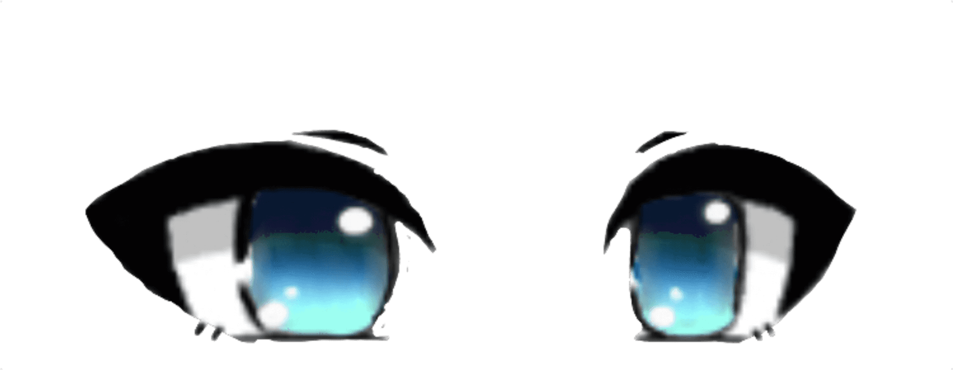 Animated Chibi Eyes Illustration PNG
