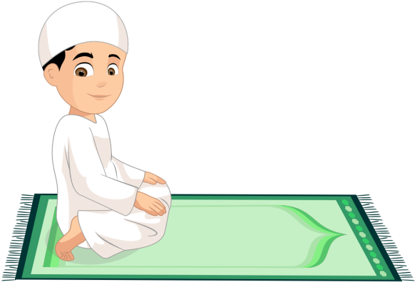 Animated Child Praying Ramadan PNG