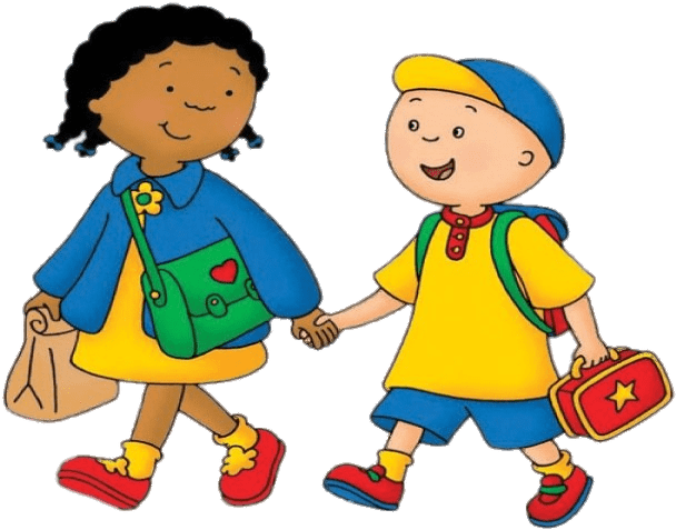 Animated Children Walking Handin Hand PNG