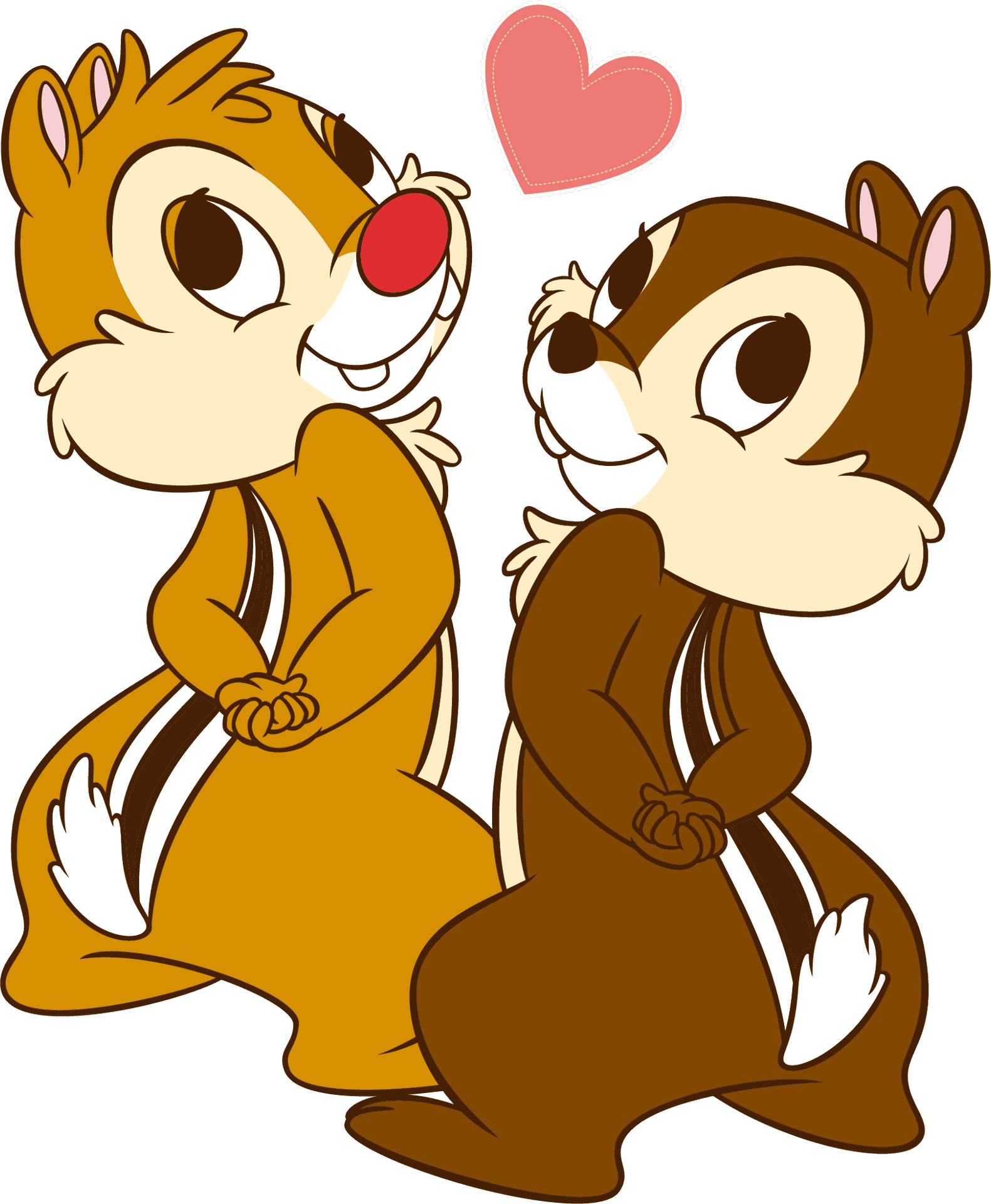 Animated Chipmunk Characters Love PNG