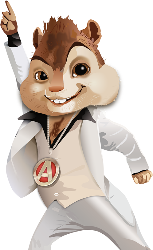 Animated Chipmunk Dancing Pose PNG