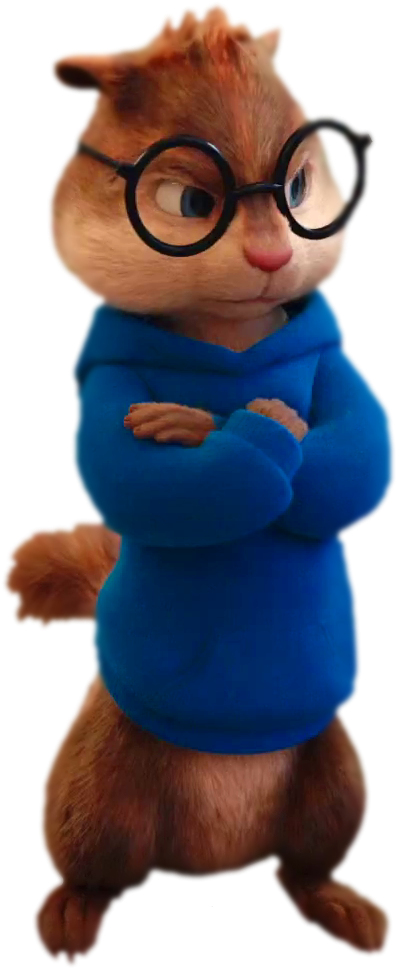 Animated Chipmunk With Glasses PNG