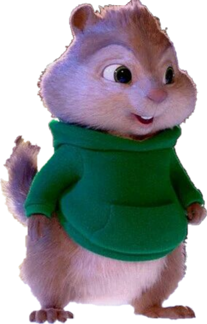 Animated Chipmunkin Green Sweater.png PNG