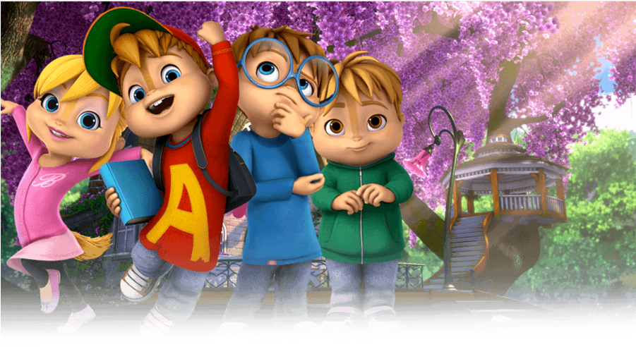 Animated Chipmunks Adventure PNG