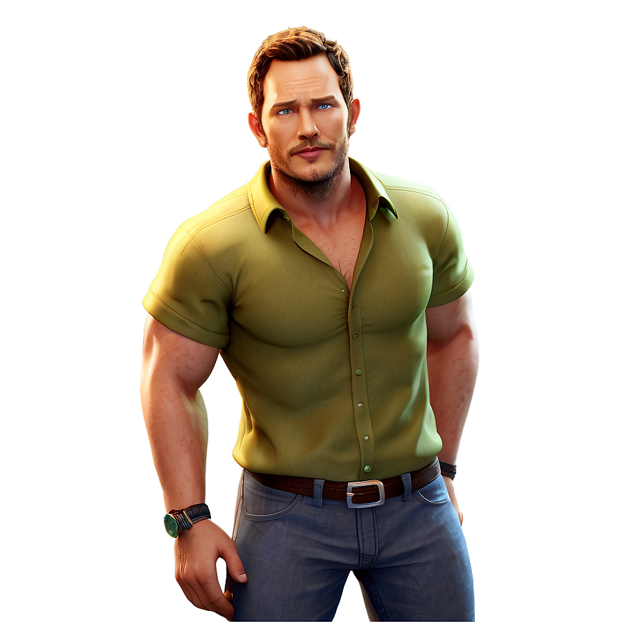 Animated Chris Pratt Character Png 06232024 PNG