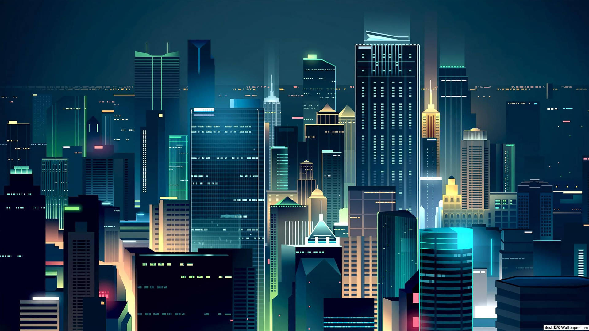Animated City Picture Wallpaper