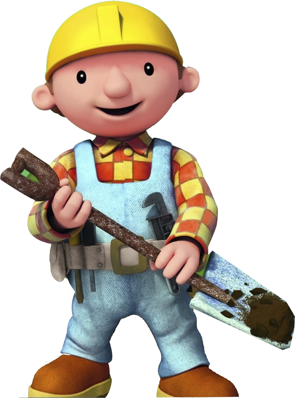 Animated Construction Character PNG