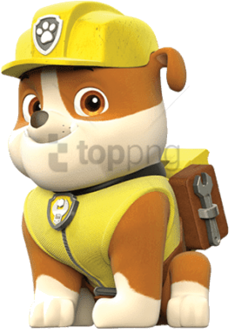 Animated Construction Pup Character PNG