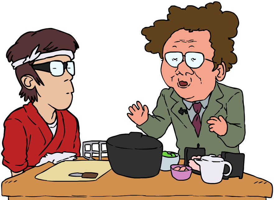 Animated Conversation Over Coffee PNG