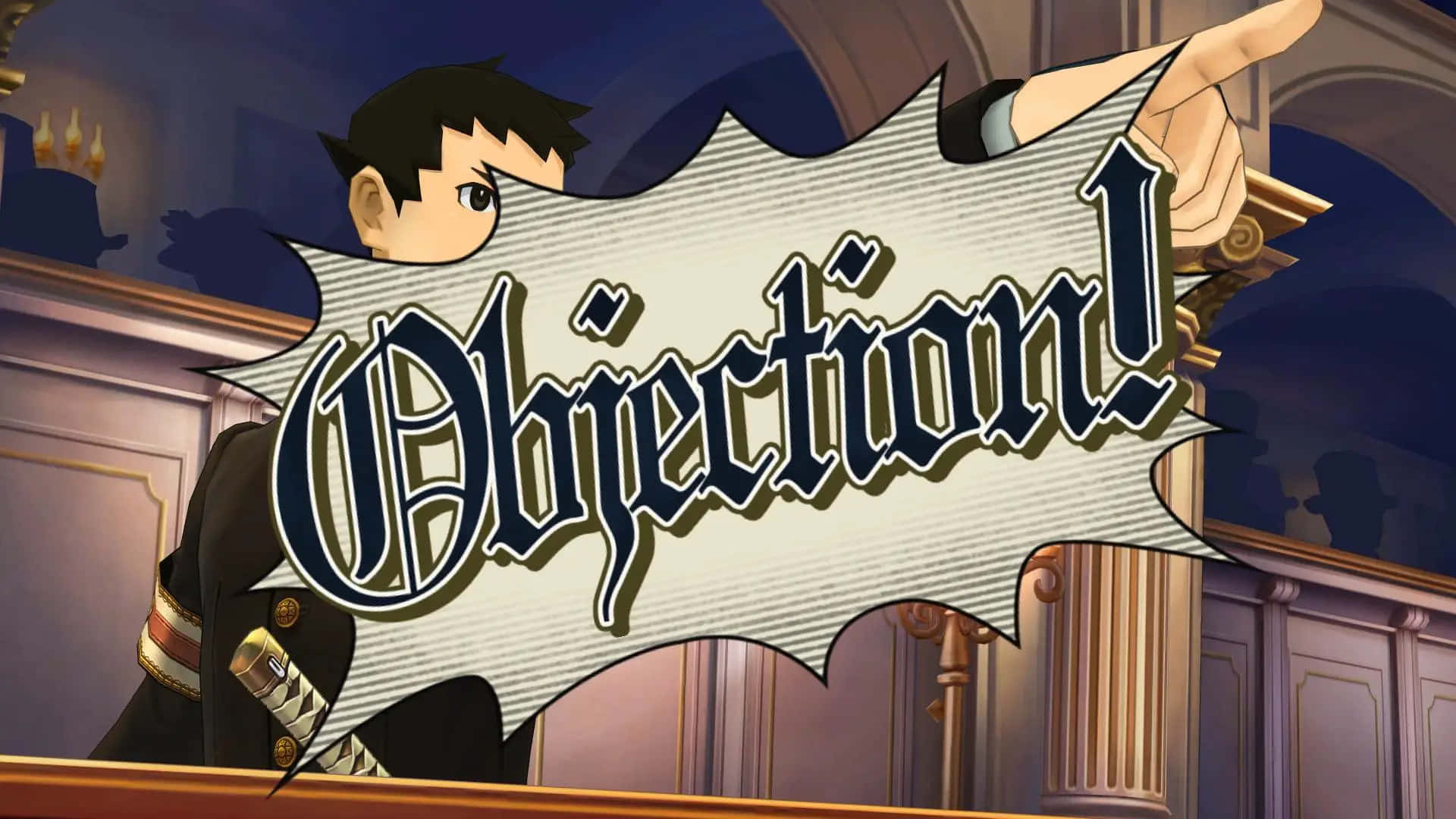 Animated Courtroom Objection Wallpaper