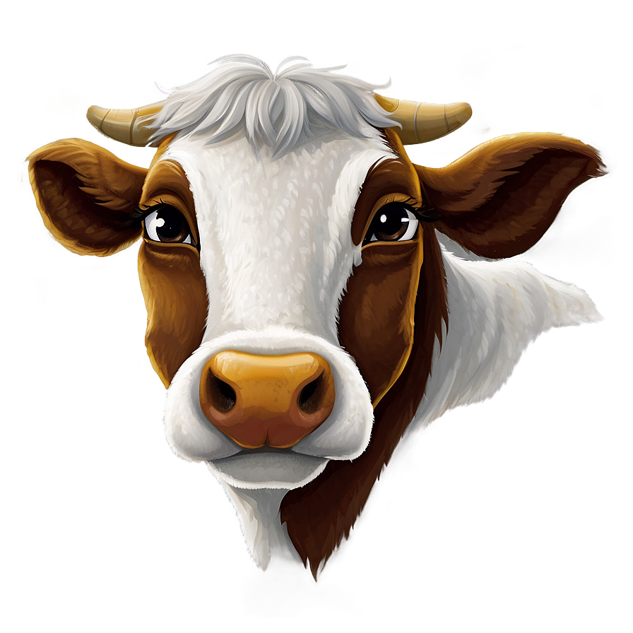 Animated Cow Face Png 06212024 PNG