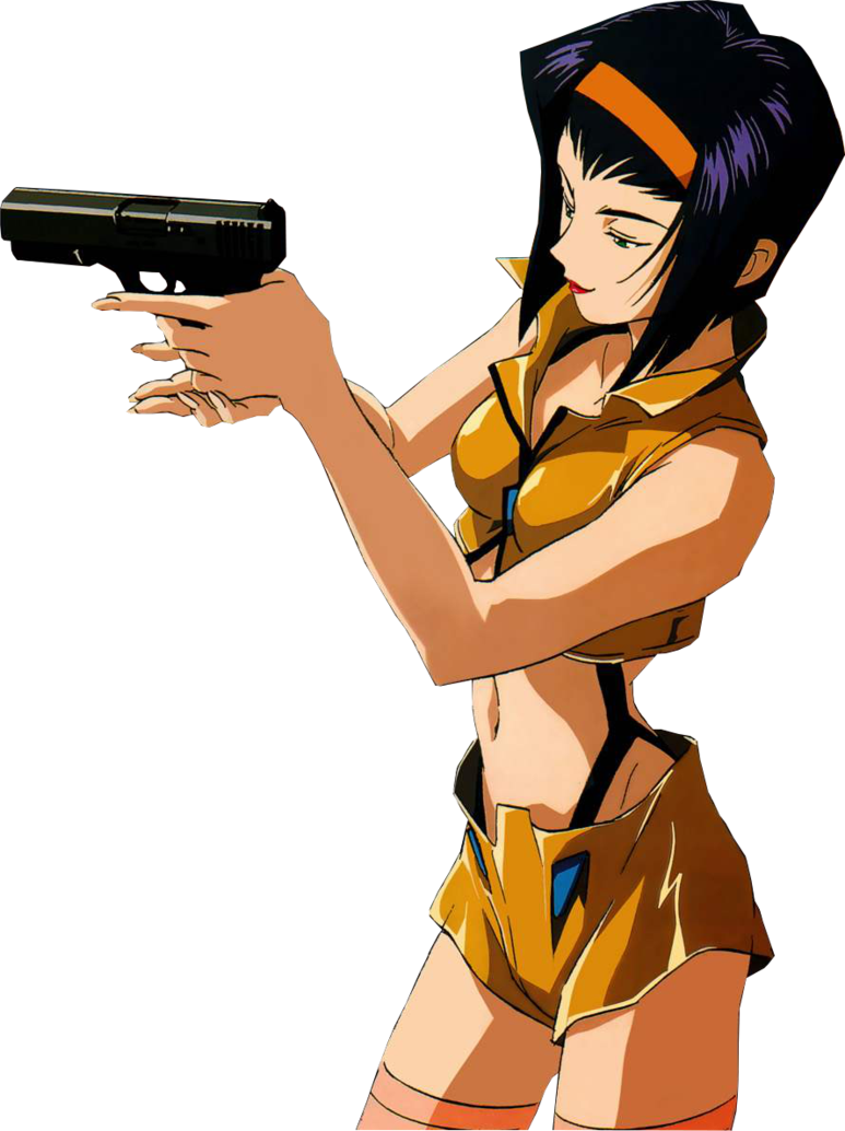 Animated Cowgirl With Gun PNG