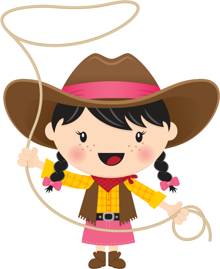 Animated Cowgirl With Lasso.png PNG