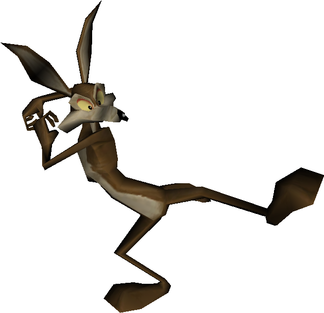 Animated Coyote Character Model PNG