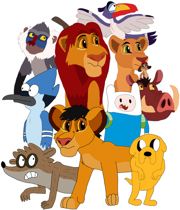 Animated_ Crossover_ Characters_ Collection PNG