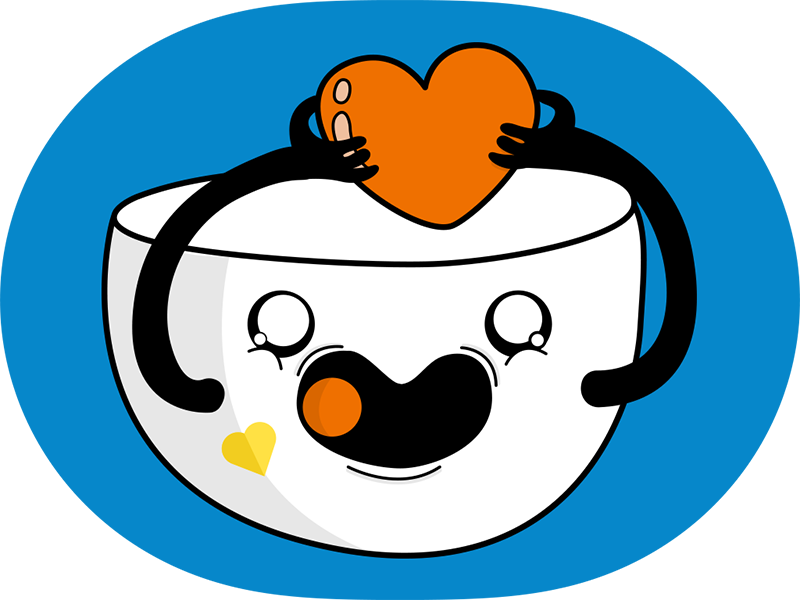 Animated Cup With Heart Emoji PNG