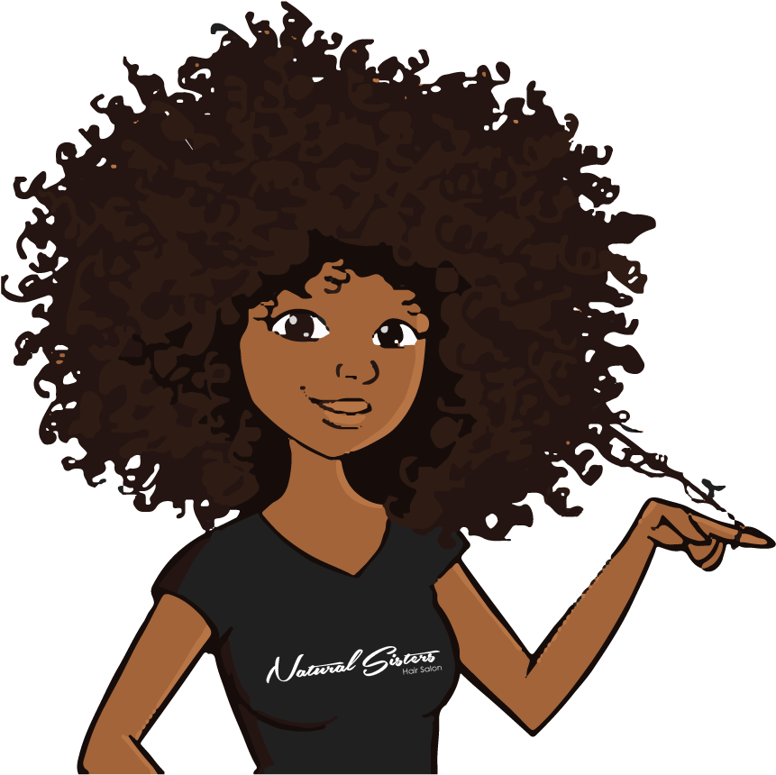 Animated Curly Hair Woman PNG