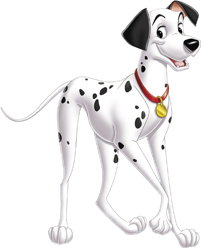 Animated Dalmatian Dog Standing PNG