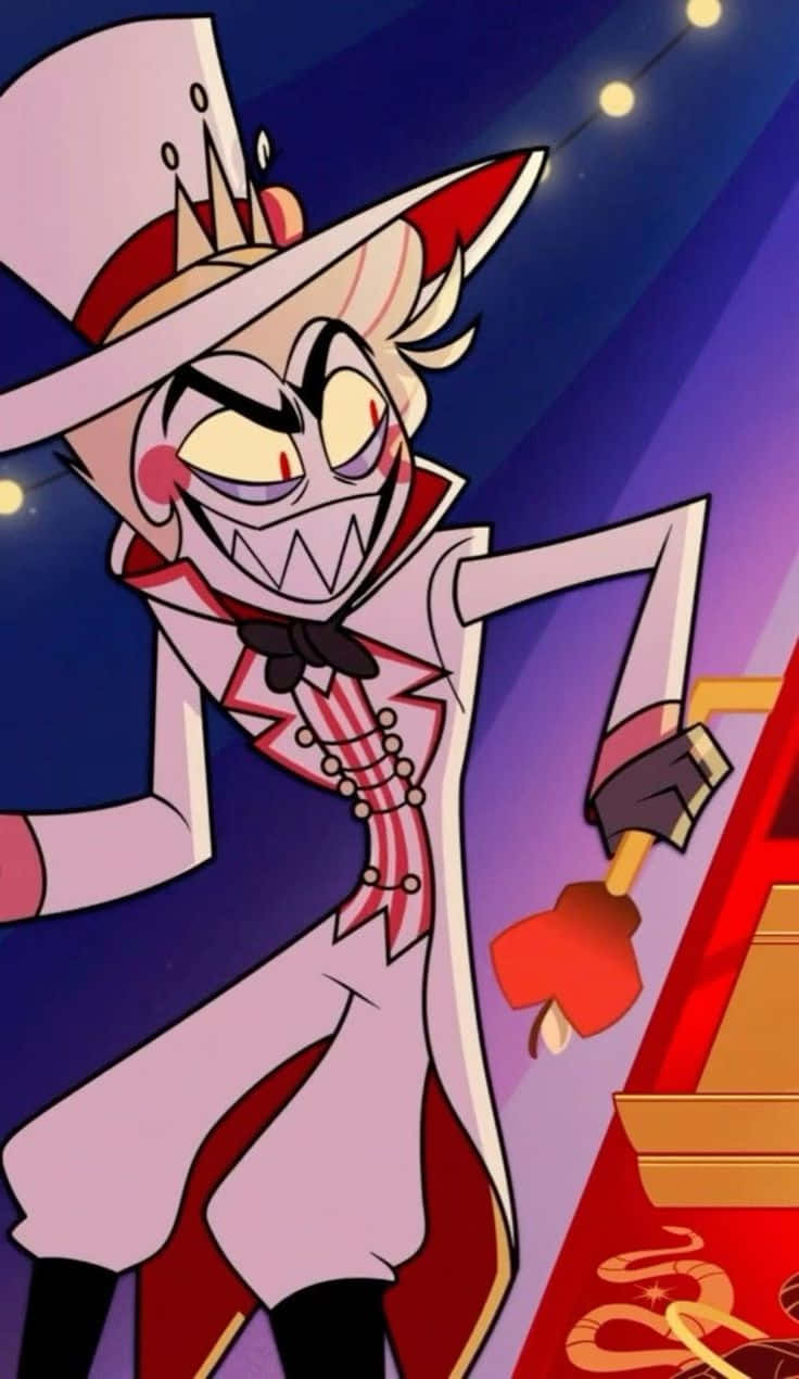 Animated Dapper Demon With Cane Wallpaper