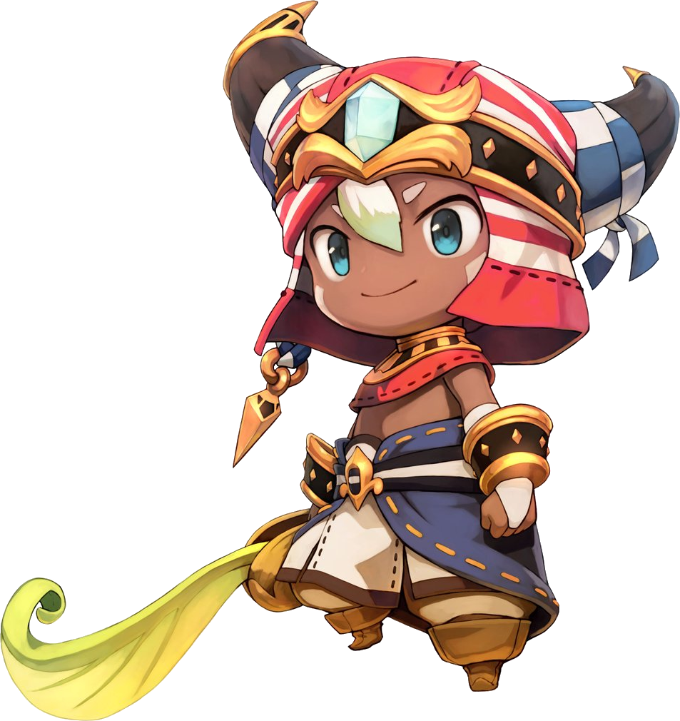 Animated Desert Warrior Character PNG
