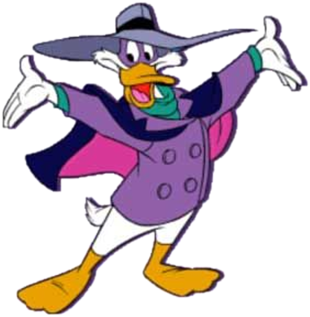 Animated Detective Duck Cartoon Character PNG