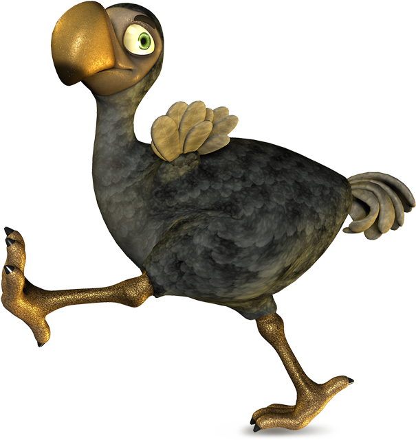 Download Animated Dodo Bird Character | Wallpapers.com