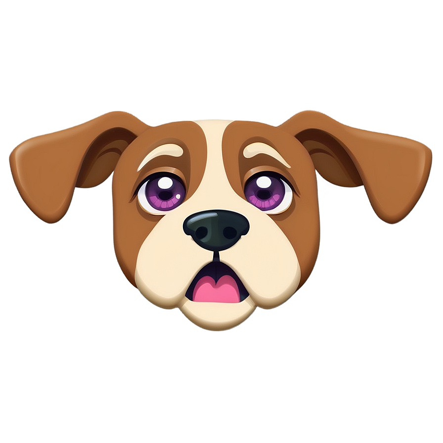 Animated Dog Face Emoji Png 06212024 PNG