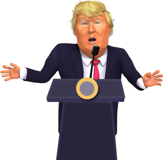 Animated Donald Trump Speaking PNG