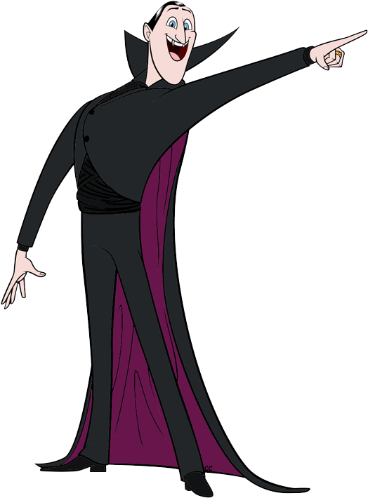 Animated Dracula Pointing PNG