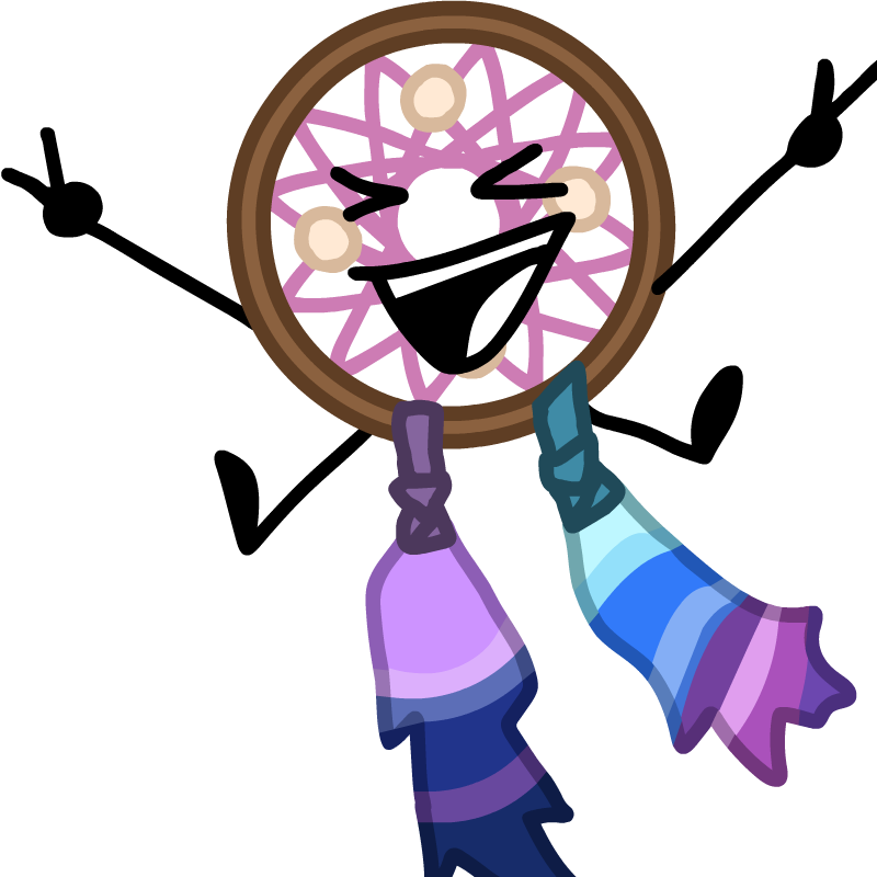 Animated Dreamcatcher Character PNG