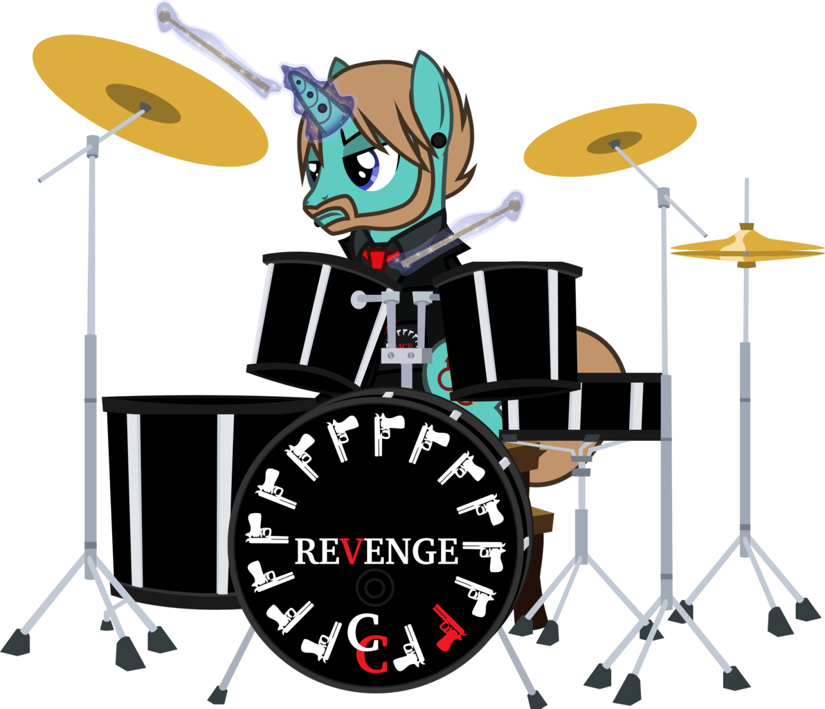Animated Drummer Pony Revenge Theme PNG