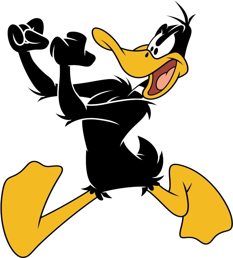 Animated Duck Joyful Expression PNG