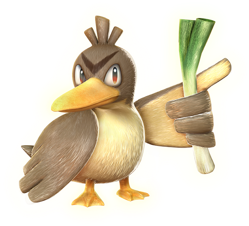 Animated Duckwith Leek PNG