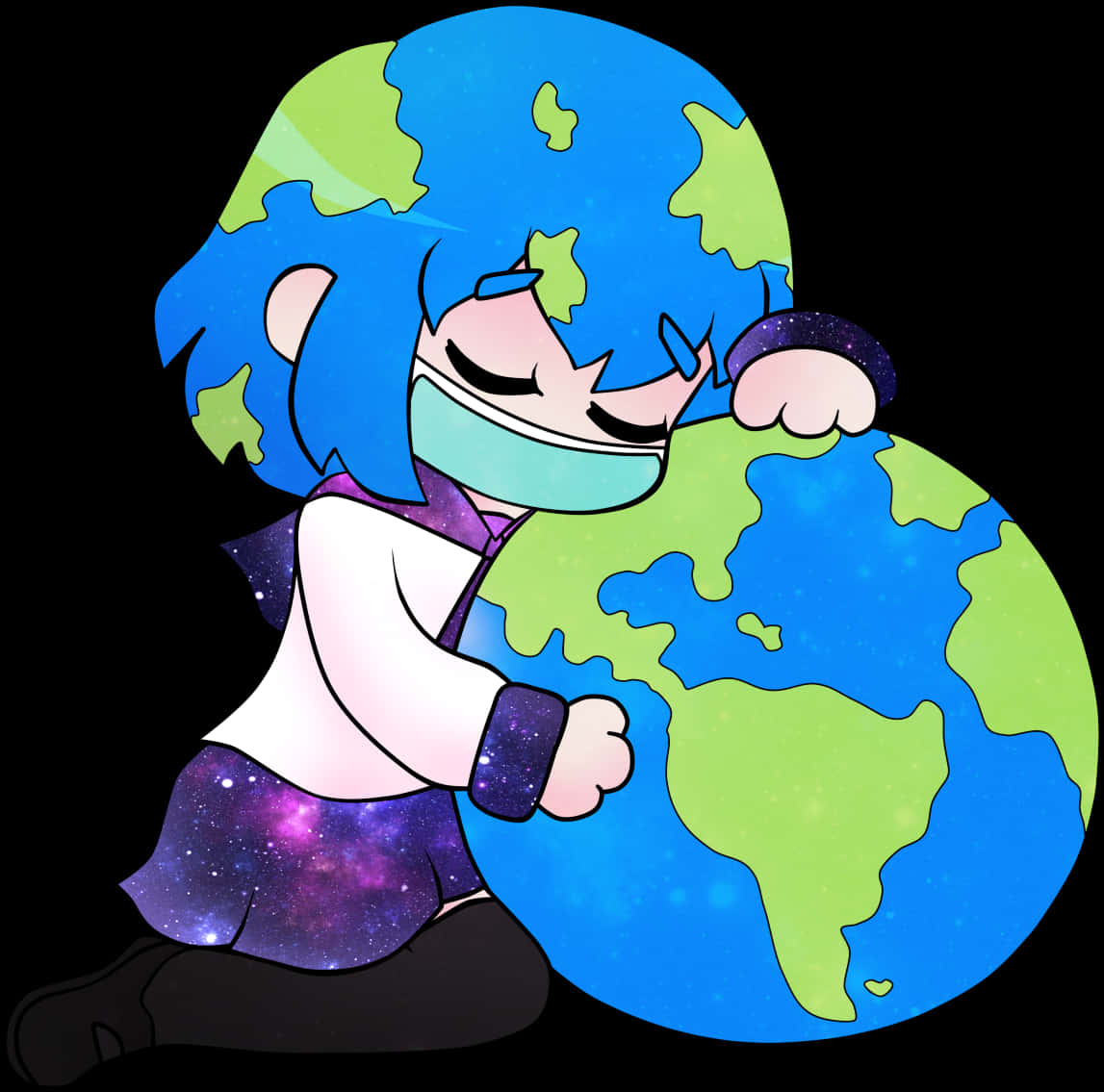 Animated Earth Hug PNG