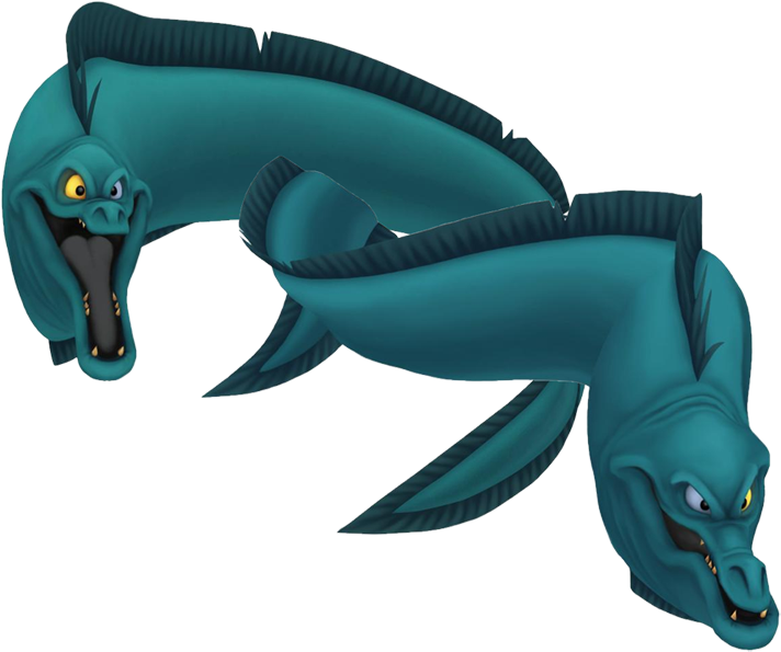 Animated Eel Characters Little Mermaid PNG