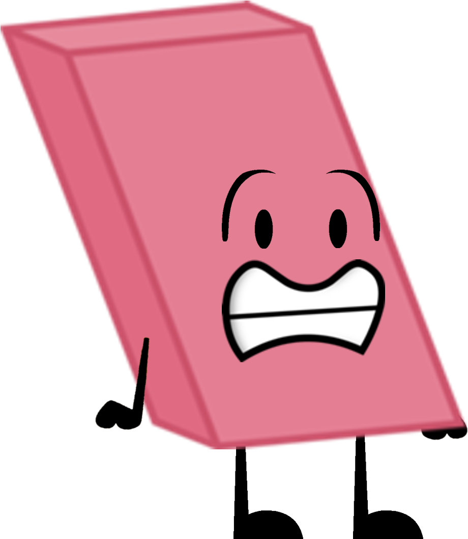 Animated Eraser Character PNG