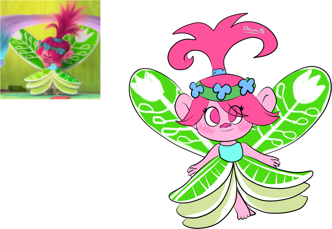 Animated Fairy Character Illustration PNG