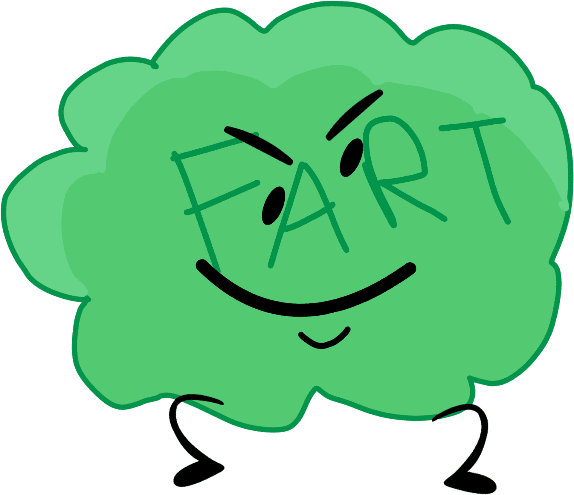 Animated Fart Cloud Character PNG