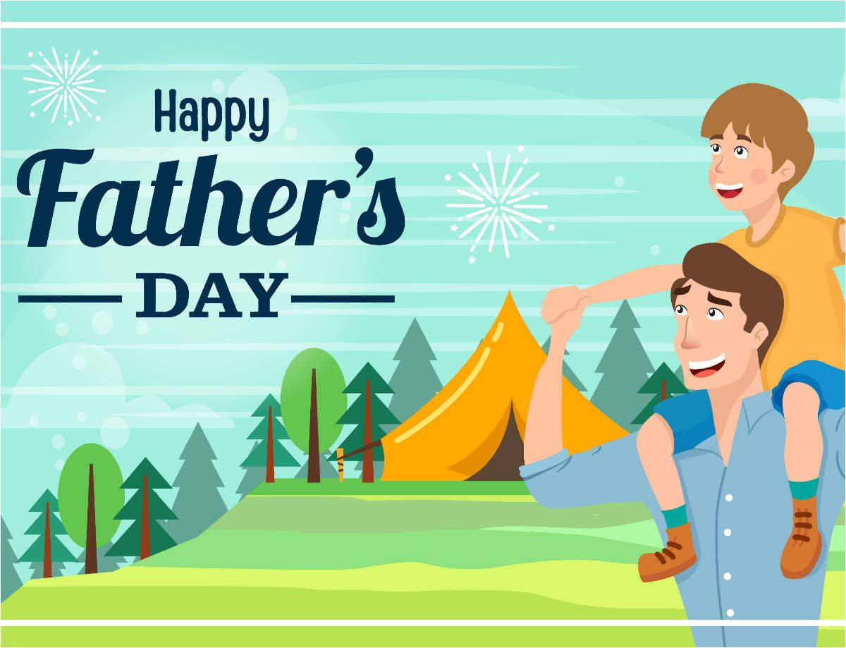 Download Animated Father's Day Bonding Wallpaper 