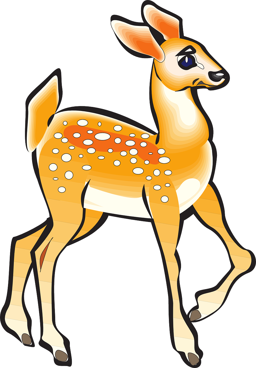 Animated Fawn Illustration PNG