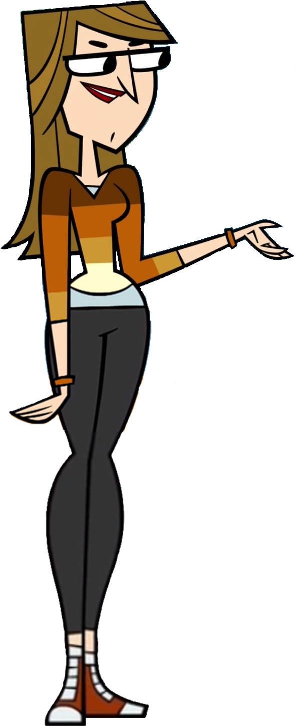 Animated Female Character Standing PNG
