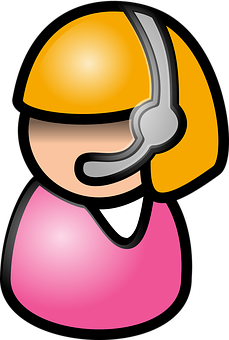Animated Female Construction Worker Emoji PNG