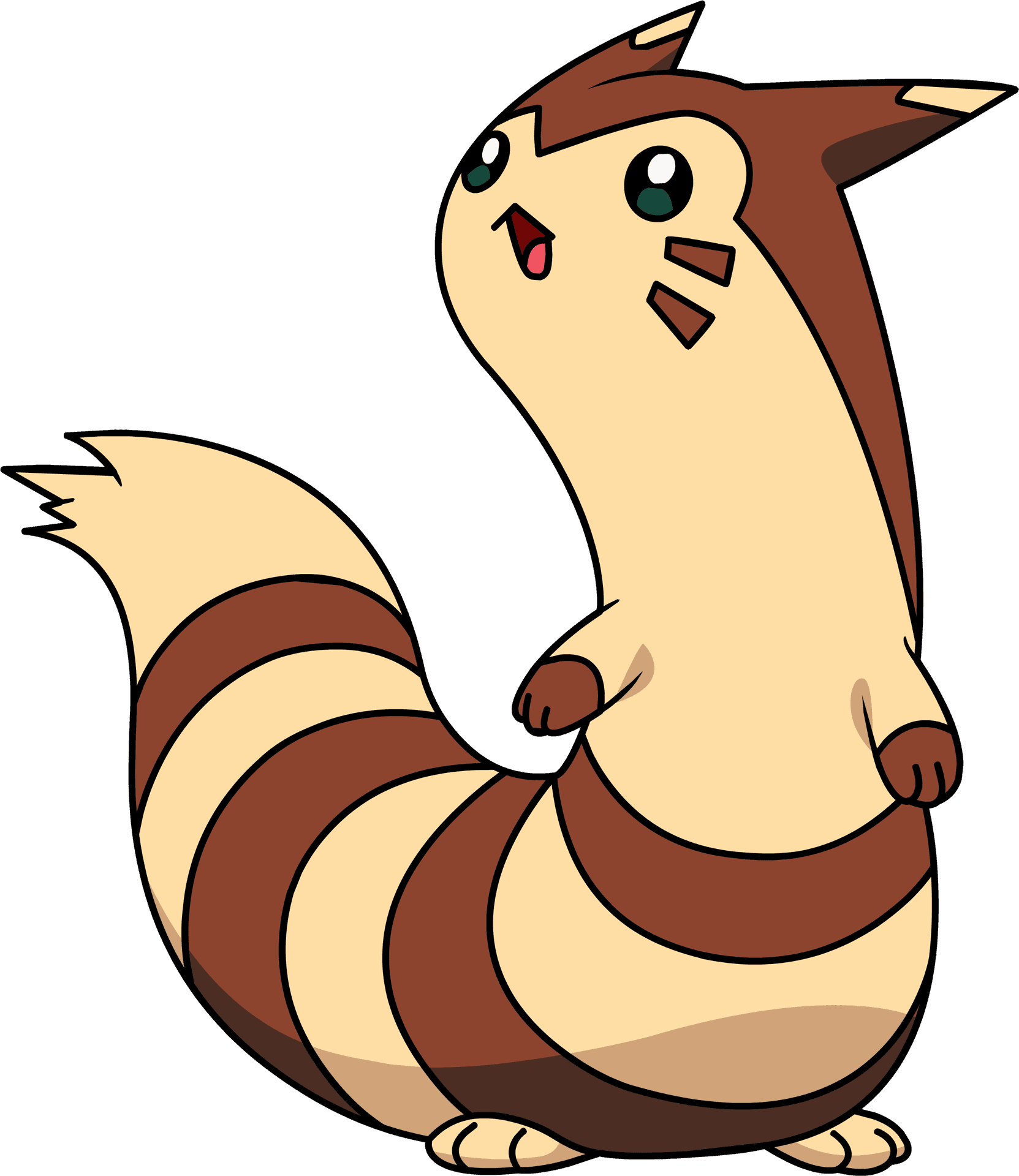 Animated Ferret Character Standing PNG