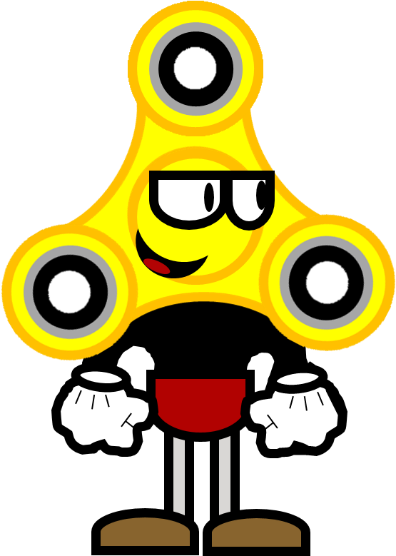 Animated Fidget Spinner Character.png PNG