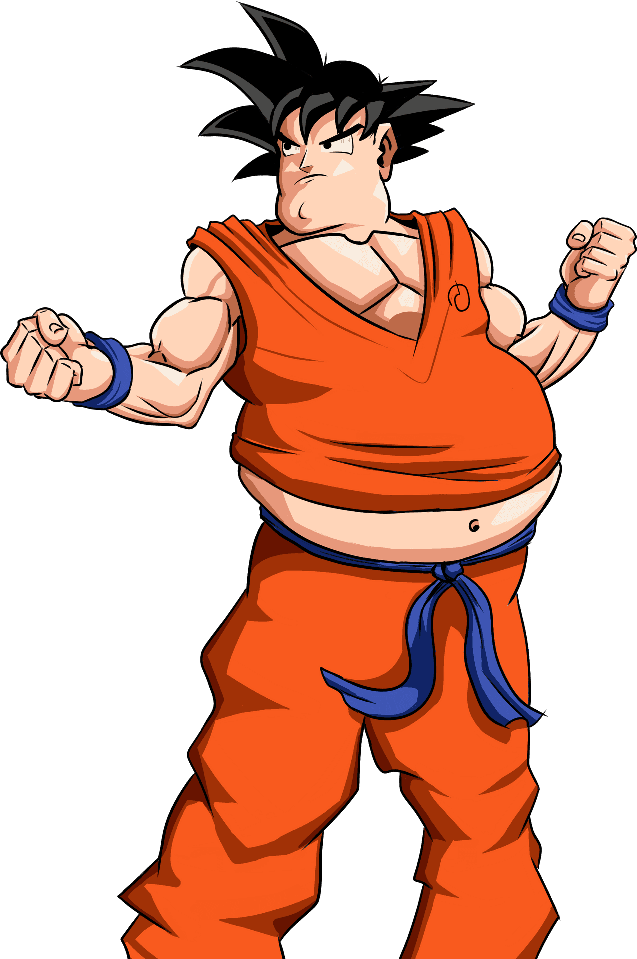 Animated Fighterin Orange Gi PNG