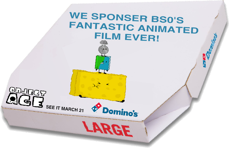 Animated Film Sponsorship Dominos Pizza Box PNG