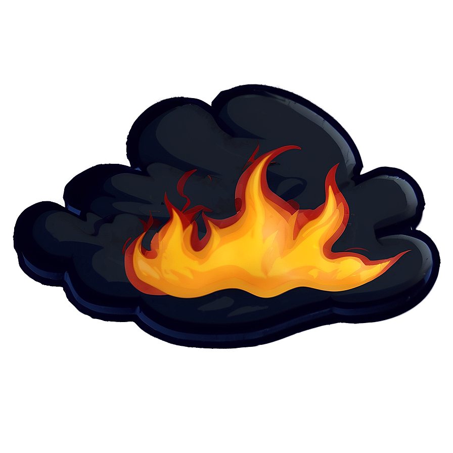 Animated Fire Emoji Graphic Png 05042024 PNG