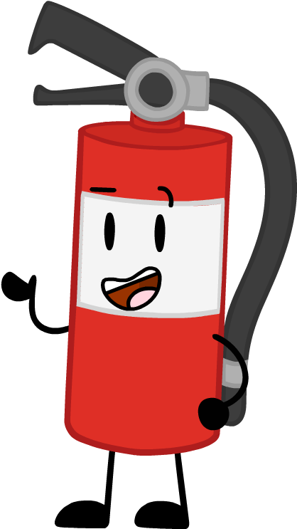 Animated Fire Extinguisher Character PNG