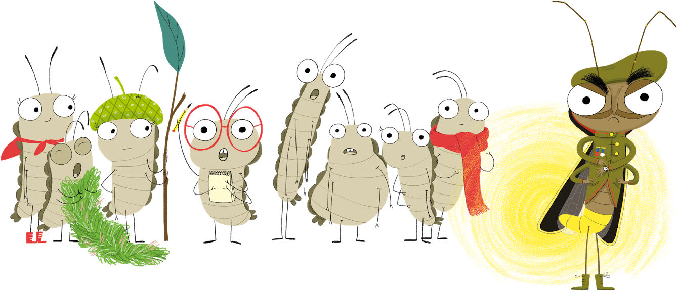 Animated Firefly Character Lineup PNG